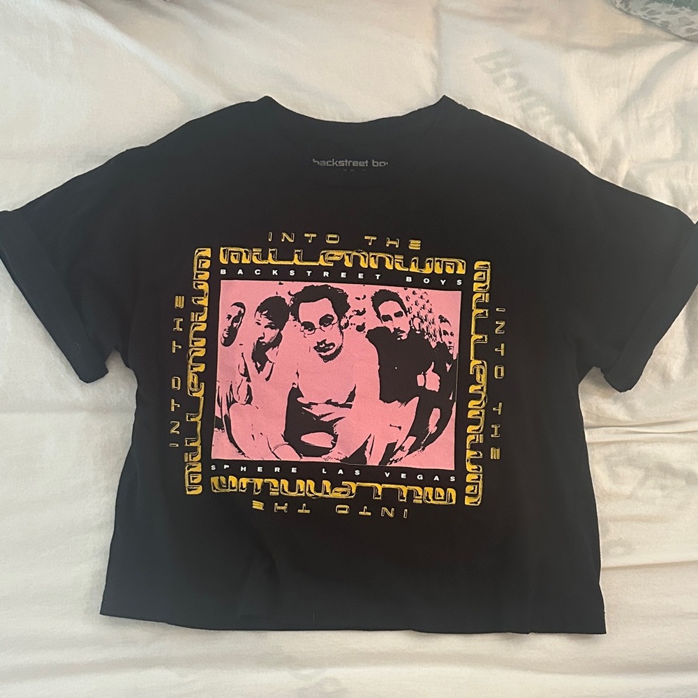 Backstreet Boys Sphere Las Vegas Into the Millennium Women’s black crop top USA